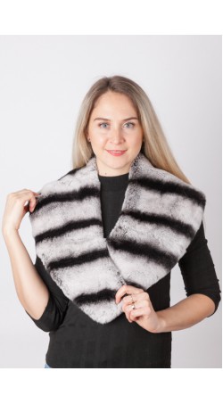 Rex rabbit fur collar